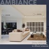 LUXRITE 4 Inch Trimless LED Recessed Lights with Junction Box,
