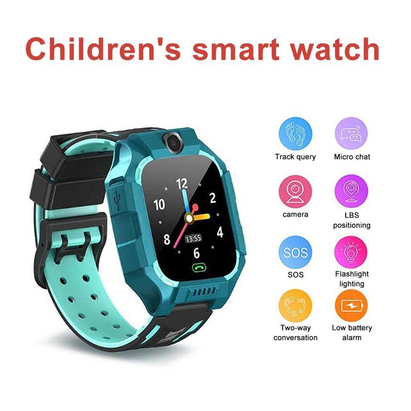 Kids Waterproof Smart Phone Watch Two Way Call SOS Camera
