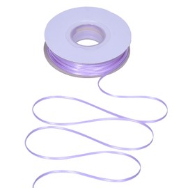 YAMA - Cinta de satén de doble cara, color morado claro, 1/8 pulgadas, 100 yardas, cinta de lavanda para envolver regalos, manualidades, lazos para el pelo, decoración de bodas y fiestas