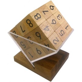 3D Wooden Sudoku Cube Puzzle and Game