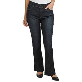 Democracy Womens 32 in. Ab-tec Flare Leg Jeans 12 Dark wash