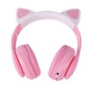 KORABA - Auriculares Bluetooth para niños con luz LED, inalámbrico/con
