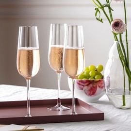 Villeroy & Boch - Rose Garden Champagne Flute, Set of 4, 120 ml, Crystal Glass