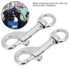 2 Pieces 68mm Diving Swivel Eye Carabiner Hook, 316 Stainless