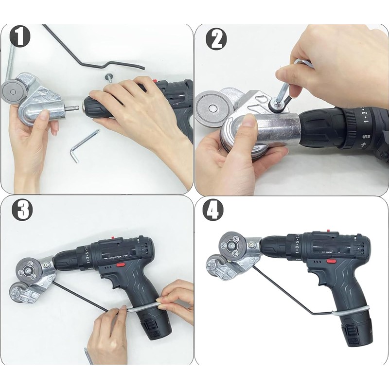 Electric Drill Plate Cutter Attachment, 2025 Upgraded Metal Sheet Cutter