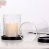 GLS Crystal Hurricane Candle Glass, Glas s Cylinder Open Both