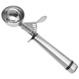 Fat Daddio's SCTP-16 Stainless Steel Cookie Portioning Scoop, No. 12, 1/3 cup