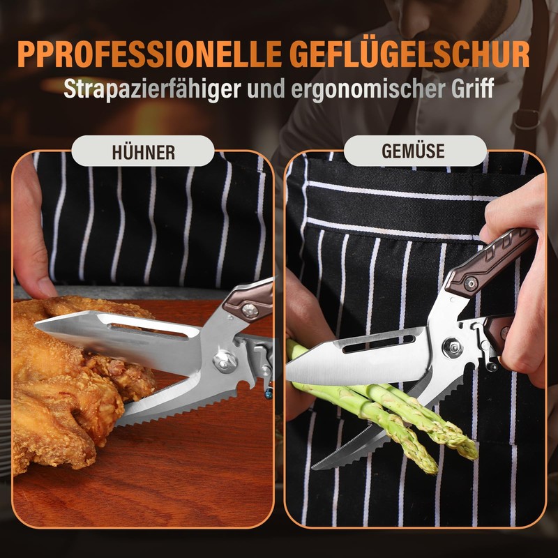 SMITH CHU Poultry Scissors, Carving Scissors, Chicken Scissors, Poultry Scissors,