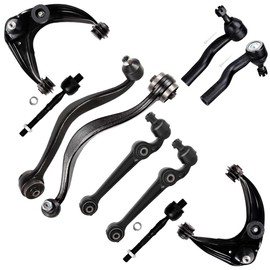 SCITOO 10pcs Suspension Kit For 2007-2012 For Ford Fusion 2007-2012 For Lincoln MKZ 2007-2009 For Mercury Milan w/Suspension Parts Upper Control Arm Lower Control Arm Outer Inner Tie Rod End