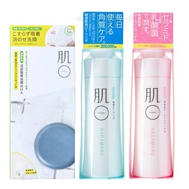 Hadamaru Men's Skin Care Set (All-in-One Gel, Peeling Gel, Facial Cleansing Soap), Can Be Used By Women, For Skin Trouble (Hypoallergenic, Sensitive Skin, Trouble Skin), Seborrheic and Sake