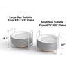 Dish Rack for Kitchen Countertop Organizer - Bamboo Plate Organizer