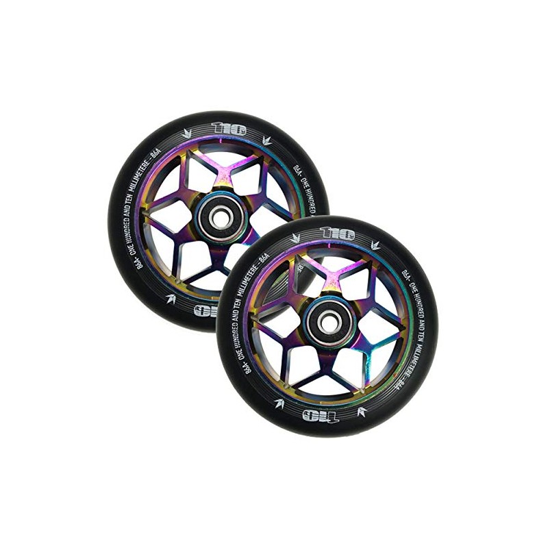 Envy Scooters 110mm Diamond Wheel Pair - Oil Slick