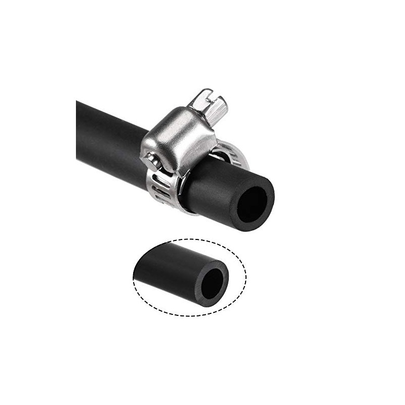 sourcing map Lubricating Oil Hose 6mm(1/4") ID 9mm OD 6.6ft