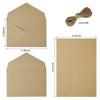 Tuhangcc Stationery Writing Paper and Envelopes Set with Jute Rope