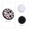 Relaxdays 10023506 Bottle Cap Dartboard, Magnetic Target, Dart Drinking Game