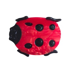 Novelty Red Ladybug Claw Clip,Funny Acetate Claw Clip for Women,Fashion Hair Clip