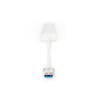 DIGITUS USB-Hub - 3 Ports - RJ45 Ethernet-Anschluss - Super-Speed