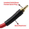 YOTOO Heavy Duty Rubber Air Hose 1/4-Inch by 25-Feet, 300