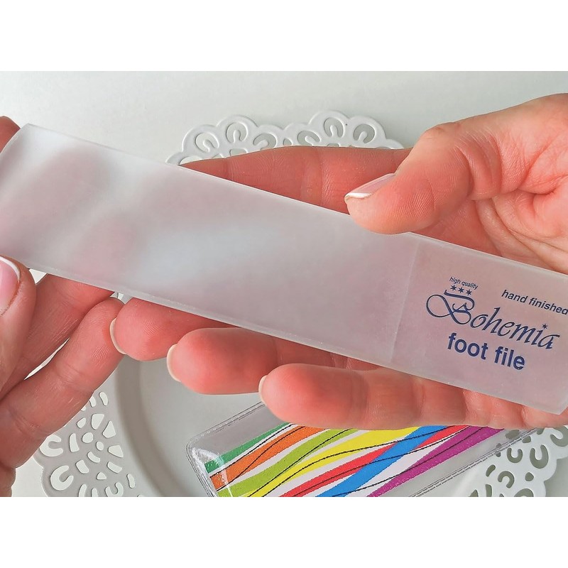 1 p Czech Glass foot (pedicure) file 160/6mm-PROFI/Bohemia Glass Nail