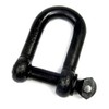 10 x Shackles Straight Black Galvanised 8 mm Round Shackle