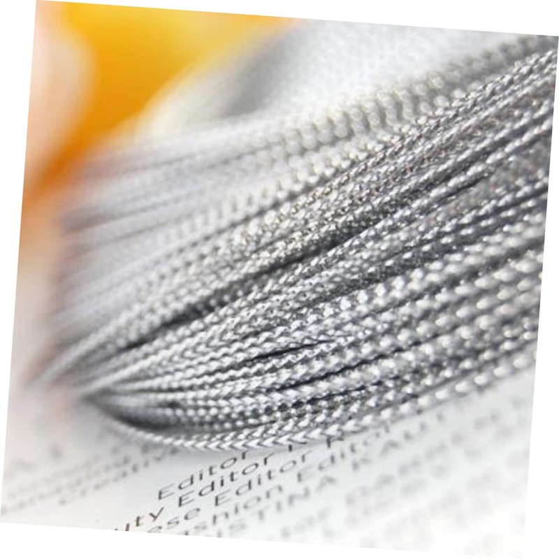 TEHAUX Multifunctional Yards Metal String Jewelry Cord Silver Beading Thread