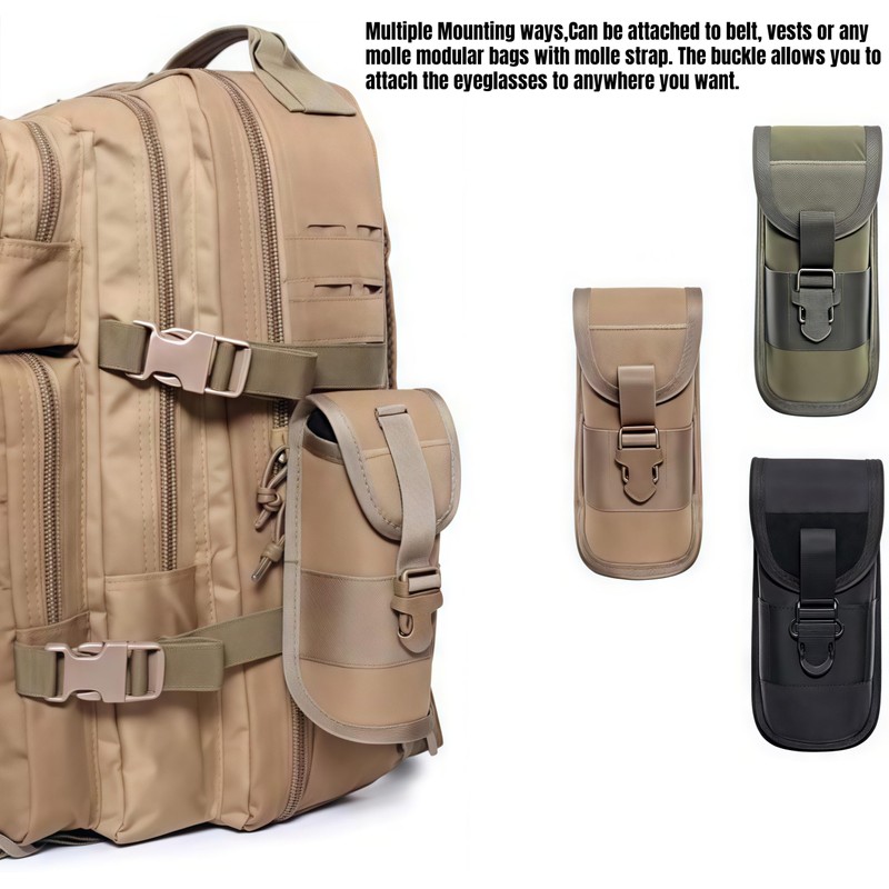 ACEXIER MOLLE Glasses Pouch Outdoor Durable Tactical Pouch Sunglasses Case
