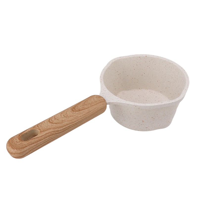 Nonstick Small Pot Small White Sauce Pan Flat Bottom Milk