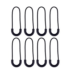 Operitacx U-Shaped Zipper Pullers Replacement: Pull Cord Pull Durable Zipper Extension - Durable Nylon Cord Non-Slip Grip - 16PCS Accessories for Jackets, Backpacks & Luggage