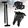 Cable Tie Buckle, 120 Pcs Nylon Universal Snap-Fit Fastening Clips