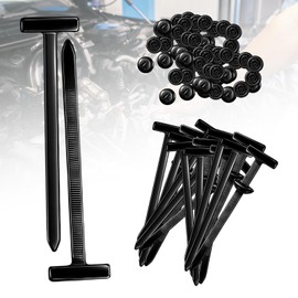 Cable Tie Buckle, 120 Pcs Nylon Universal Snap-Fit Fastening Clips for Car Repairs and DIY Projects, Durable Zipper Clips, Engine Guards, and General Repairs