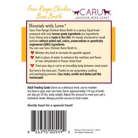 Caru - Free Range Chicken Bone Broth for Dogs & Cats - 1 case (6 Units)