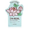 TONYMOLY I'm Real Lotus Luminating Tee Mask, Pack of 1