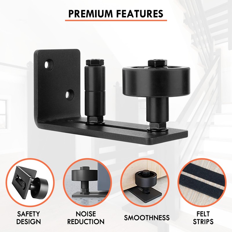 Quality Merch 2 Pack Barn Door Floor Guide - Sliding