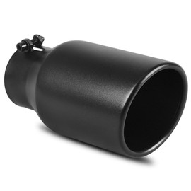 AUTOSAVER88 3" Inlet Black Exhaust Tips, 3 Inch Inlet 4.5 in Outlet 9in Overall Length Stainless Steel Exhaust Tip Powder Coated Finish Tailpipe