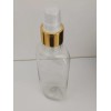 Meliars Botella Pet Oval 125 Ml Con Atomizador Dorado (10