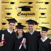 DASHAN 10x8ft Polyester Graduation Backdrop for Photography Golden Congratulations Congrats