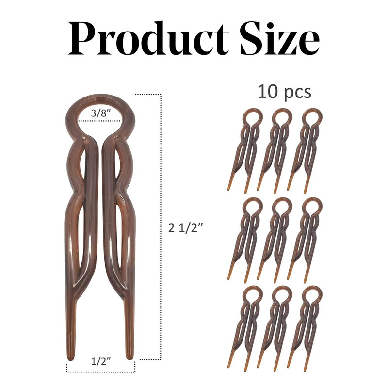 10 x Magic Grip Hair Pins