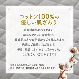Showa Nishikawa Bed Pad, Spring, Summer, Autumn, All Seasons, Terry Fabric, Sinker Pile, Single (39.4 x 80.7 inches (100 x 205 cm), New Gray