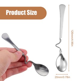 QEQSHQO 3 Pieces Honey Spoons, Stainless Steel, Long Handle, Jam Spoon, Mixing Spoon, for Jam, Syrup, Yogurt, Molasses Honey Spoon