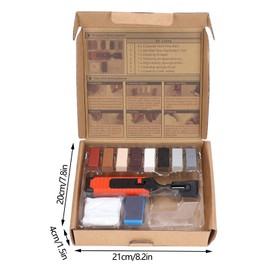 Sunicon Tile Repair Kit, Tile Porcelain Repair Kit with Electric Heating Pen Ceramic Tile Repair Kit 8 Colors Crack Gaps Repairing Tools Wall Nail Hole Repairing Kit for Stone Porcelain