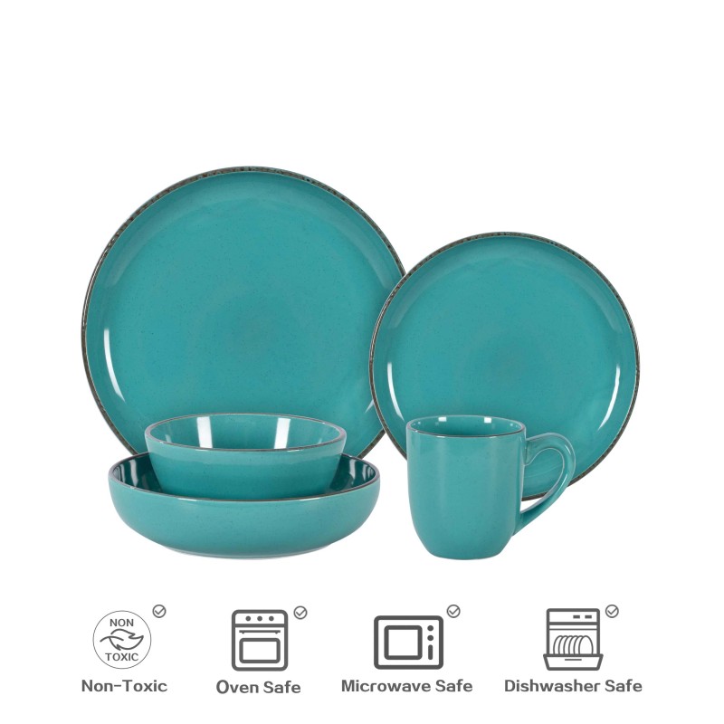 September Promotion 20 Blue Ceramic Tableware Wholesale Restaurant Ceramic Large