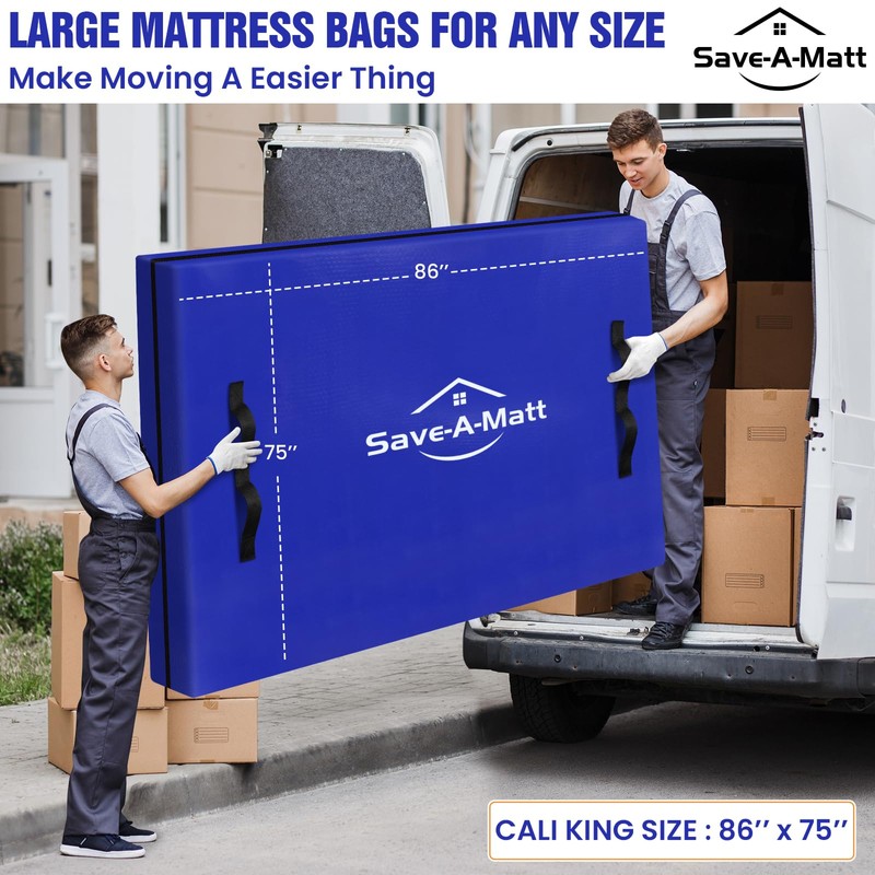 SaveAMatt Mattress Bags for Moving - Extra Thick & Durable