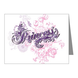 Truly Teague Note Card Purple Princess Floral
