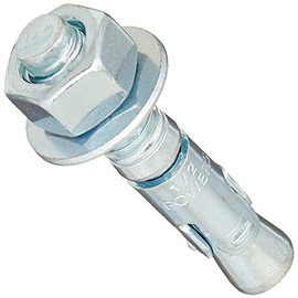 Powers Fastening Innovations 7420SD1 Power-Stud and Sd1 1/2-Inch by 2-3/4-Inch Type Carbon Steel Wedge Expansion Anchor Carbon Steel Clip, 50 Per Box