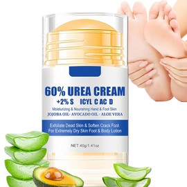ASMAYSA 60% Urea Foot Cream, Lotion Stick Balm, Hand and Foot Cream Urea Moisturizer, Heel Stick Cream 60 Percent for Feet Maximum Strength, Heel Balm for Dry Cracked Feet, 40G 1Pc