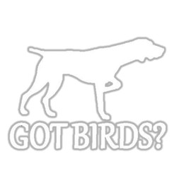 German Shorthair Pointer Got Birds TP 1332 Vinyl 6" Decal Sticker Bird Dog