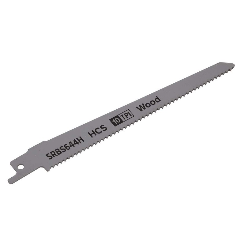 Sealey SRBS644H 150mm 10tpi Reciprocating Saw Blade Clean Wood -