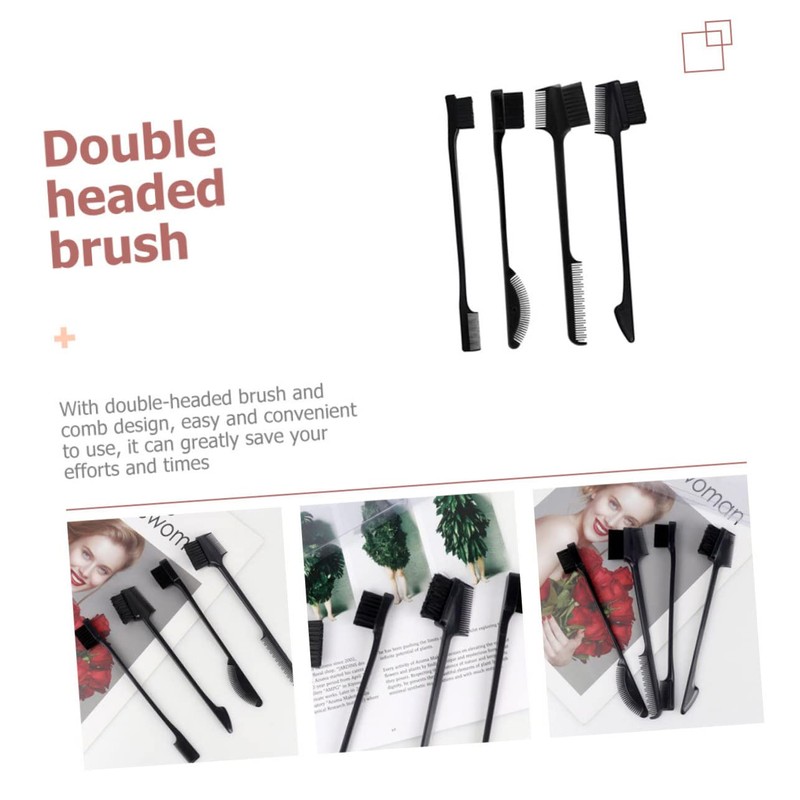 Outanaya 4Pcs Double Ended Eyebrow Brushes Hair Combs Set for