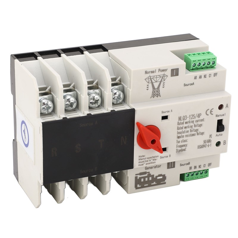 Dual Power Automatic Transfer Switch 4P Fast Switching PC AC