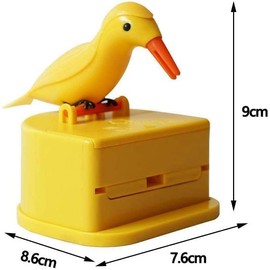 Woodpecker Toothpick Dispenser, Cute Bird Toothpick Dispenser, Bird Shaped Automatic Toothpick Boxes, Telescopic Toothpick Box, Novelty Automatic Toothpick Holder for Families Hotels Restaurants